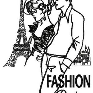 French fashion 2  embroidery design