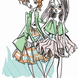 French fashion-mongers 4 embroidery design