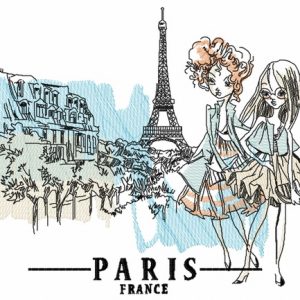 French fashion-mongers embroidery design
