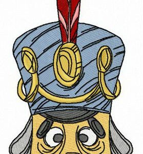 French soldier toy embroidery design