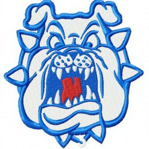 Fresno State Bulldogs logo 2 embroidery design