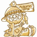 Friendly scarecrow 2 embroidery design