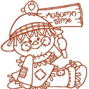 Friendly scarecrow 3 embroidery design