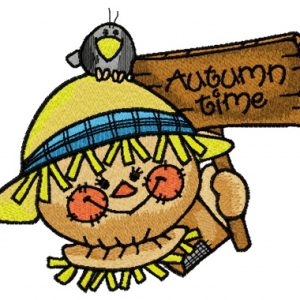 Friendly scarecrow 4 embroidery design