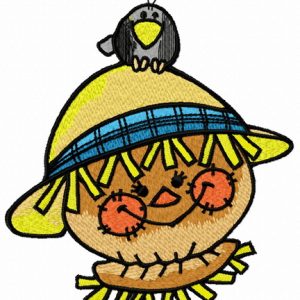 Friendly scarecrow 5 embroidery design