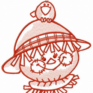 Friendly scarecrow 6 embroidery design