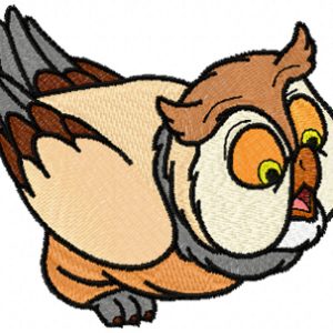 Friend Owl embroidery design