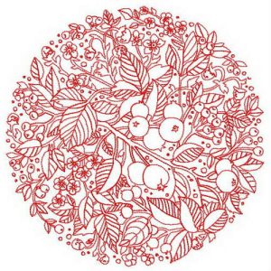 Fruit decoration 2 embroidery design