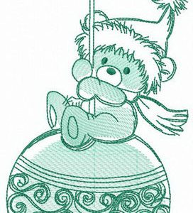 Fun before Christmas embroidery design