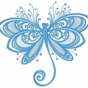 Funny butterfly 2 embroidery design