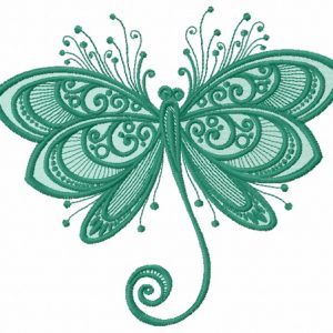 Funny butterfly embroidery design