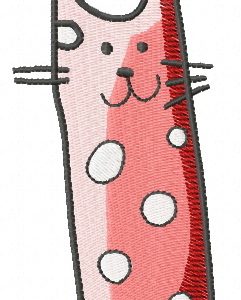 Funny cat 4 embroidery design