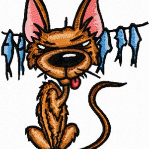 Funny Cat 1 embroidery design