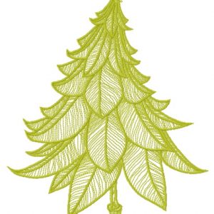 Funny Christmas tree 2 embroidery design