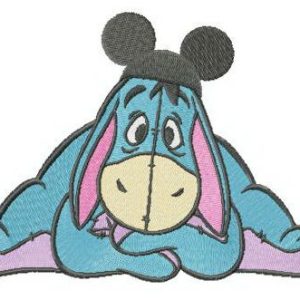 Funny Eeyore embroidery design