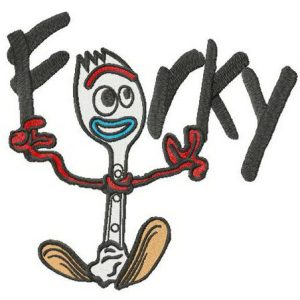 Funny Forky embroidery design