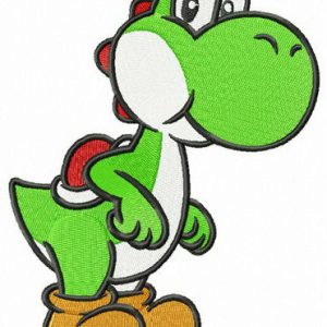 Funny Yoshi embroidery design