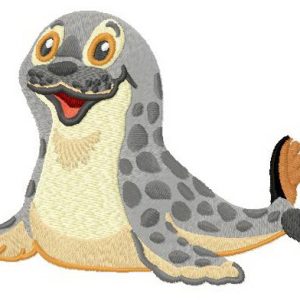 Fur-seal embroidery design