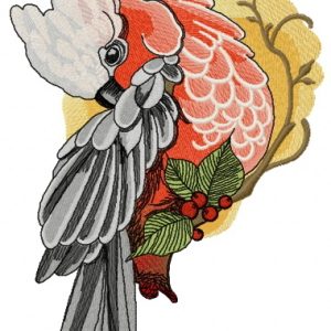 Galah embroidery design