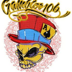 Gambler 10/6 embroidery design
