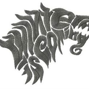 Game of Thrones logo embroidery design
