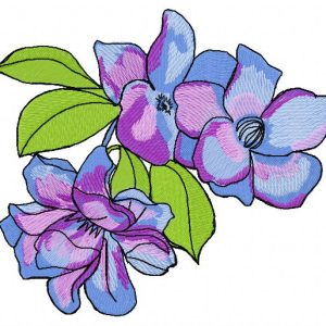 Garden flowers 4 embroidery design