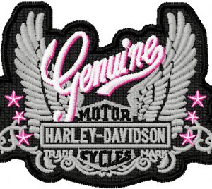Genuine Harley Davidson Nautical Ladies embroidery design