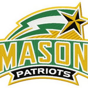 George Mason Patriots logo embroidery design