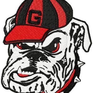 Georgia Bulldogs Primary Logo embroidery design