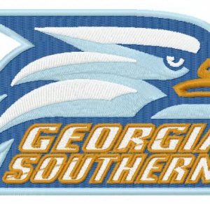 Georgia Southern Eagles logo embroidery design