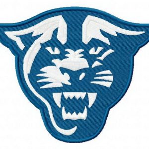 Georgia State Panthers logo 2 embroidery design