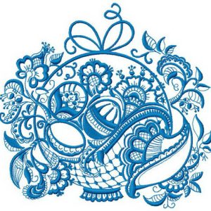 Ghzel basket embroidery design