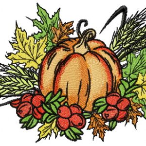 Gifts of autumn embroidery design
