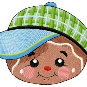 Gingerbread boy 3 embroidery design