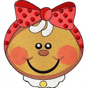 Gingerbread girl 2 embroidery design