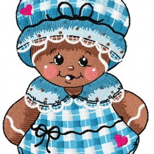 Gingerbread granny 2 embroidery design