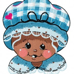 Gingerbread granny 3 embroidery design