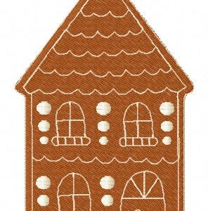 Gingerbread house 8 embroidery design