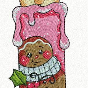Gingerbread man 2 embroidery design