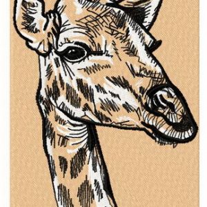 Giraffe 2 embroidery design