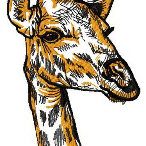 Giraffe 3 embroidery design