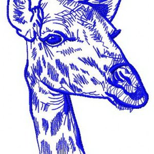 Giraffe 4 embroidery design
