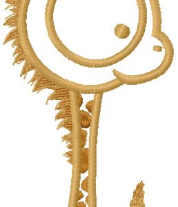Little giraffe embroidery design