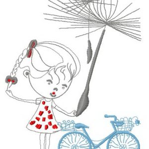 Girlish dreams 2 embroidery design