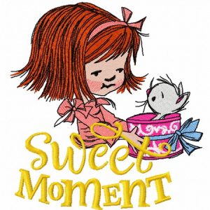 Girl's presents 4 embroidery design