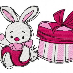 Girl's presents 4 embroidery design