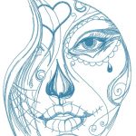 Girls's tears 2 embroidery design