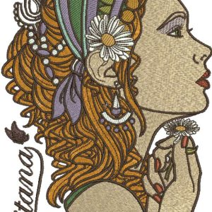 Gitana embroidery design