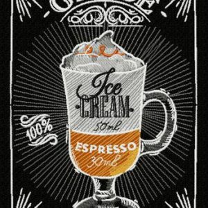 Glace recipe embroidery design