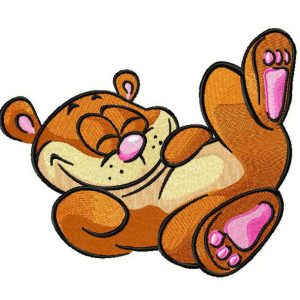 Glad hamster 2 embroidery design